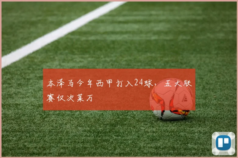 本泽马今年西甲打入24球，五大联赛仅次莱万