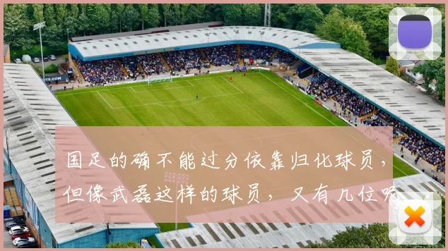 国足的确不能过分依靠归化球员，但像武磊这样的球员，又有几位呢
